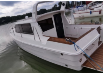 malowanie, łodzi, houseboat